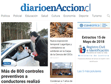 Tablet Screenshot of diarioenaccion.cl